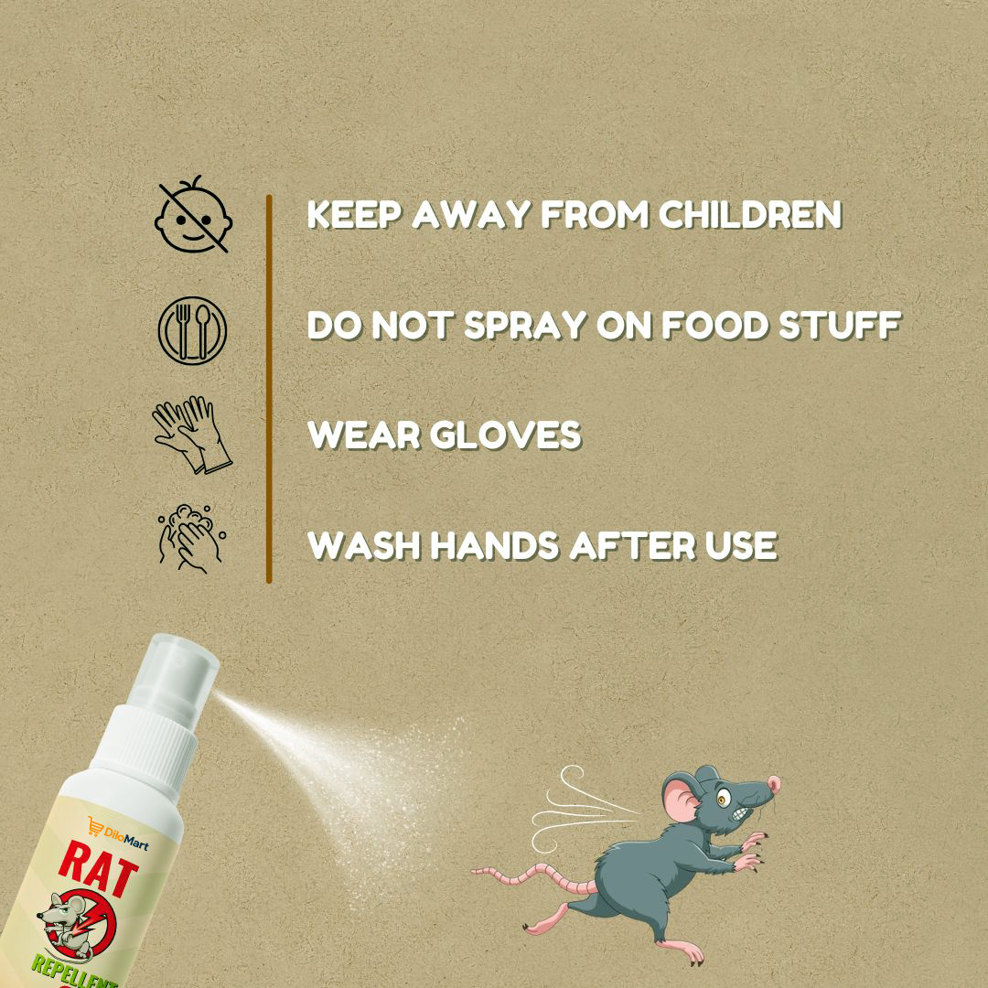 Dilomart Rat Repellent Spray Buy 1 Get 2– Secure , Effective, and Eco-friendly.