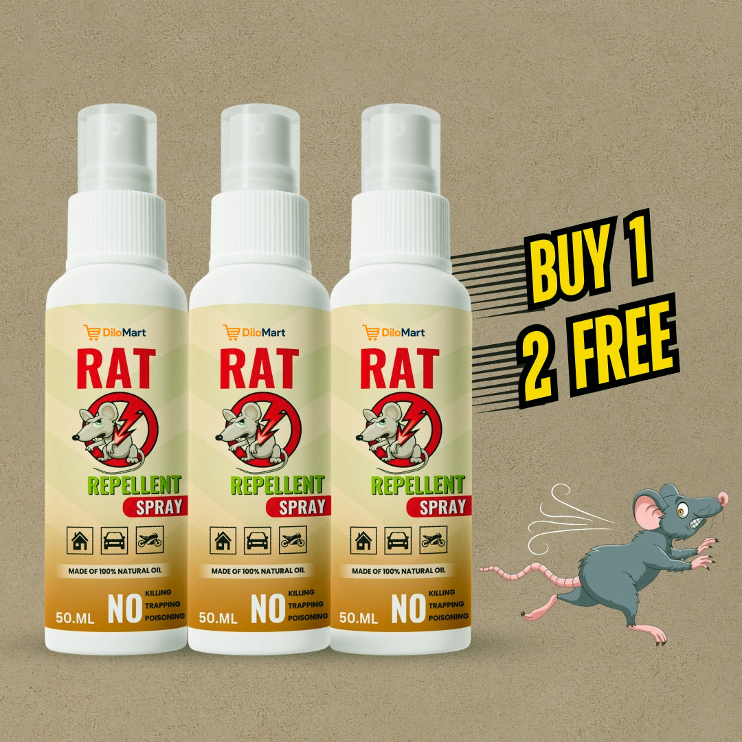 Dilomart Rat Repellent Spray Buy 1 Get 2– Secure , Effective, and Eco-friendly.