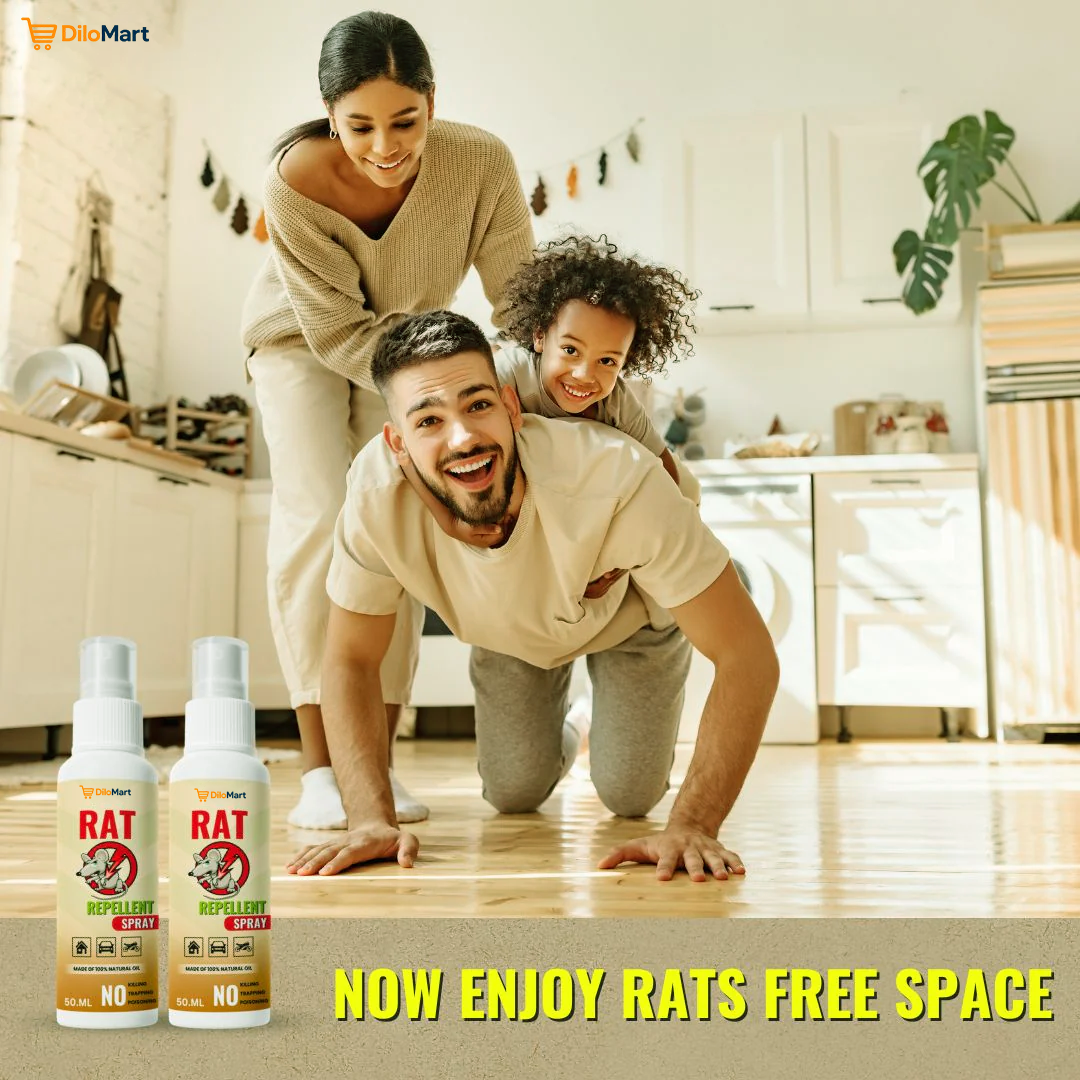 Dilomart Rat Repellent Spray Buy 1 Get 2– Secure , Effective, and Eco-friendly.