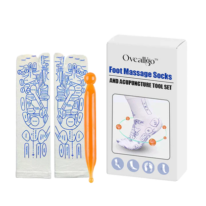 Reflexology Chart Socks With Tool  | GREAT DEAL 30% OFF TODAY