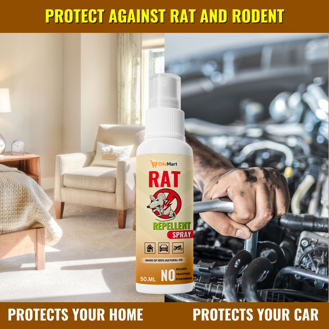 Dilomart Rat Repellent Spray – Safe, Effective, and Eco-friendly.