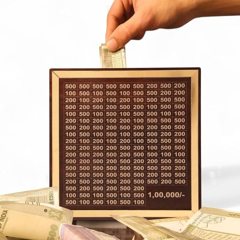 Savings Challenge Piggy Bank – ₹1,00,000 Target