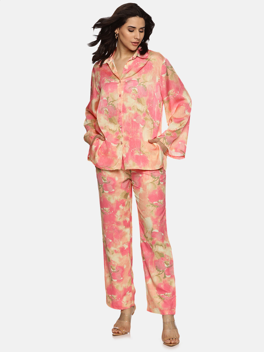 Floral Pink Coord Set