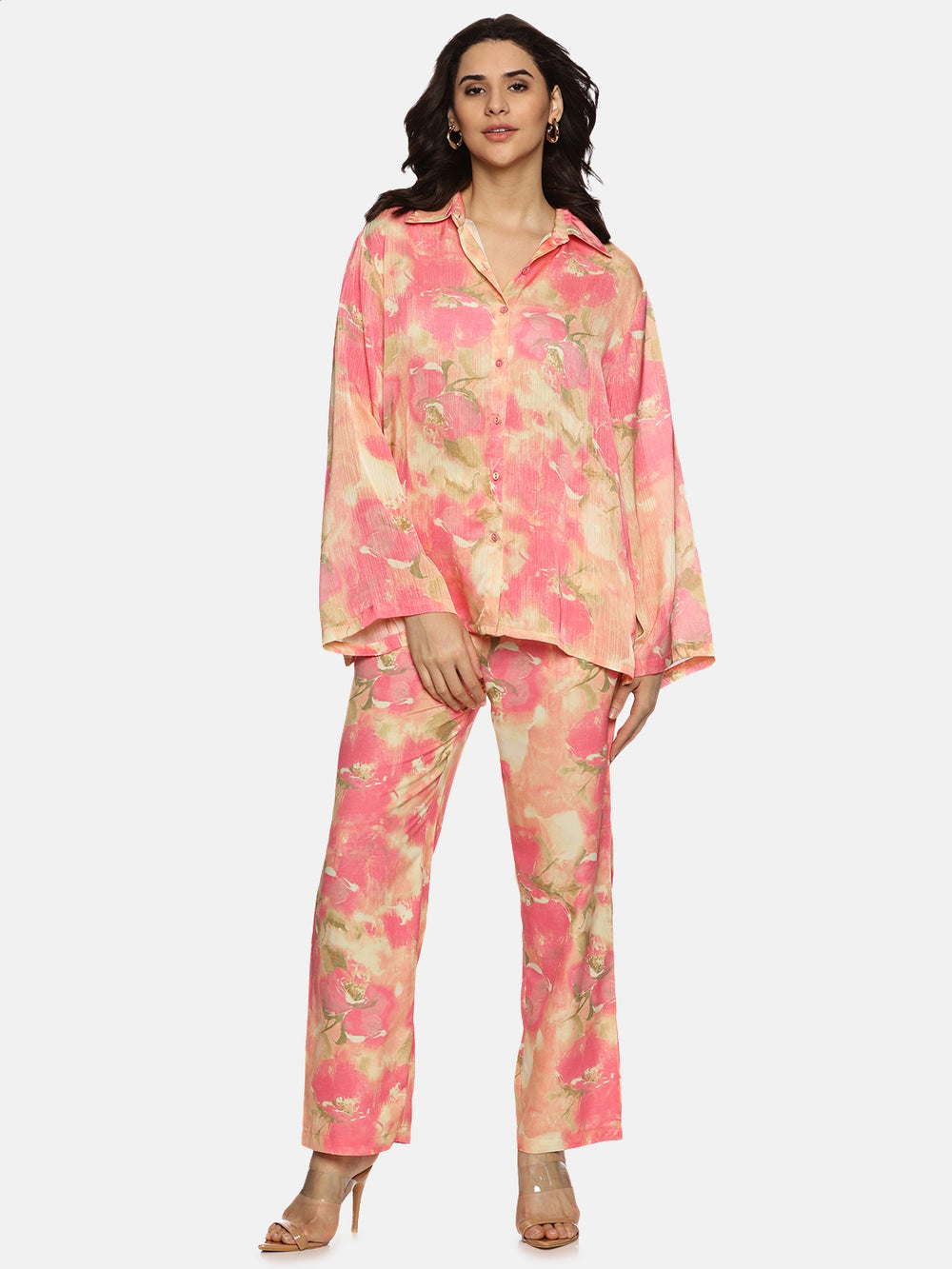 Floral Pink Coord Set