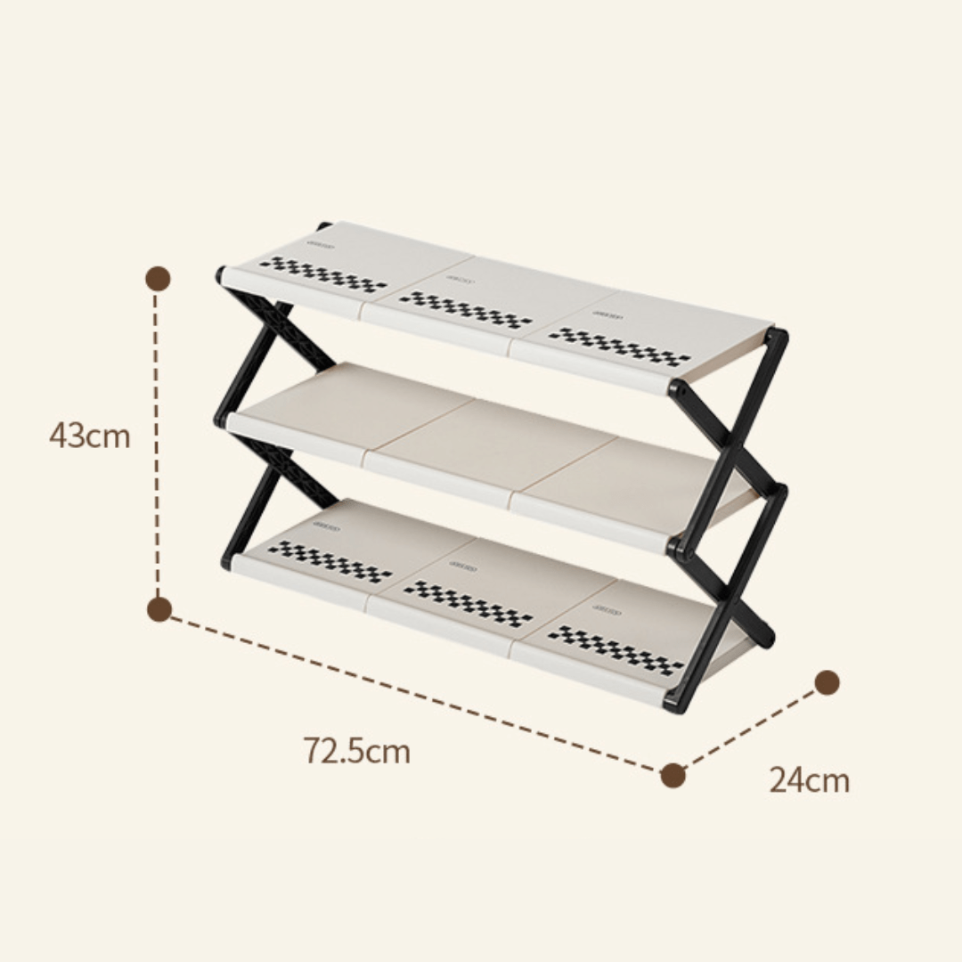 Compact Space Foldable Shoe Rack
