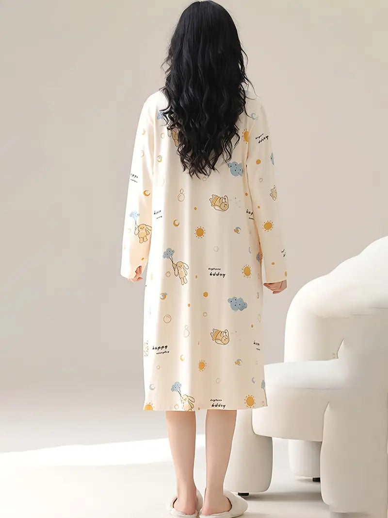 Maternity Nightgown with Breast Pad